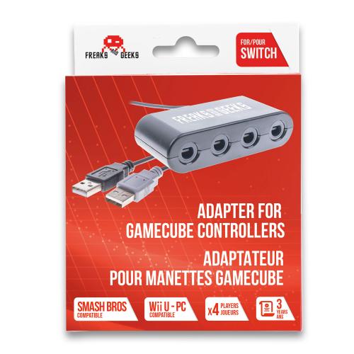 image Adaptateur 4 Manettes Game Cube sur SWITCH et Wii U