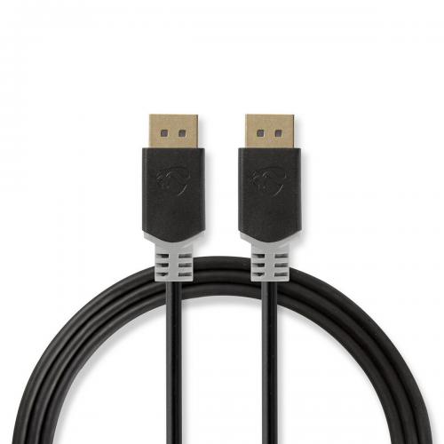 image Câble Displayport - mâle / mâle - 2m - Anthracite