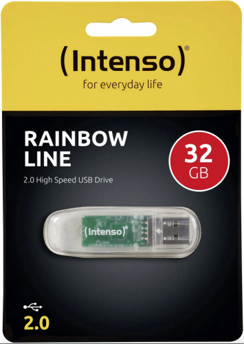 image Clé USB 32Go 2.0- Rainbow line - Intenso 