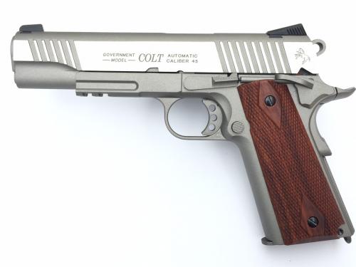 image Colt 1911 Rail Gun® CO2 Inox 6mm culasse mobile 17BB's 1,2j
