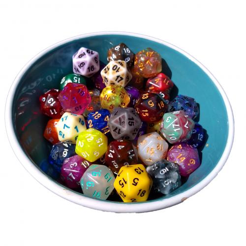 image D20 vrac (dé à 20 faces) à l'unité - aléatoire