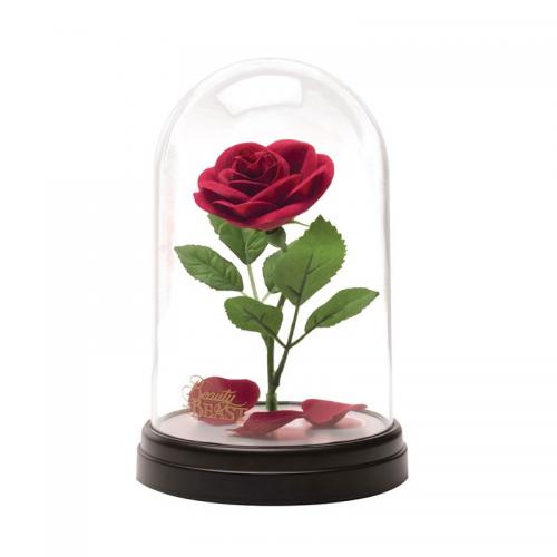 image Disney- Lampe La Belle et La Bête- Rose Enchantée 20cm
