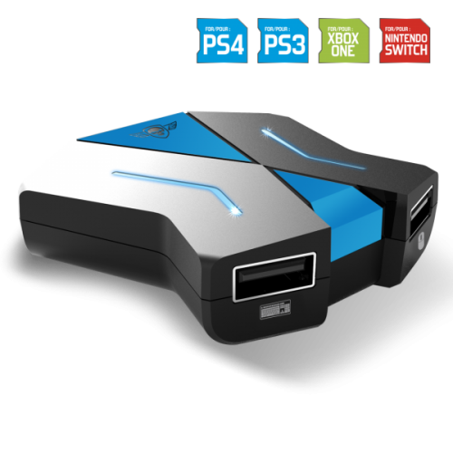 image Convertisseur CROSSGAME CLAVIER et SOURIS pour consoles : NINTENDO SWITCH-PS4-PS3-XBO
