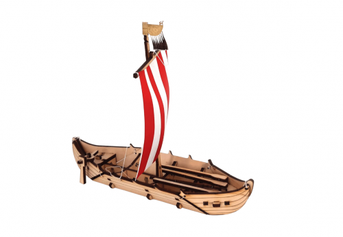 image Navire viking Click&Play en bois (à assembler)