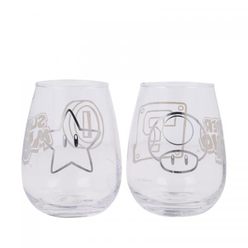 image Nintendo –Set 2 Verres 510ml - Super Mario