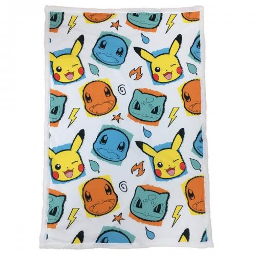 image Pokémon - Plaid Sherpa Pokémons 100 x 150cm