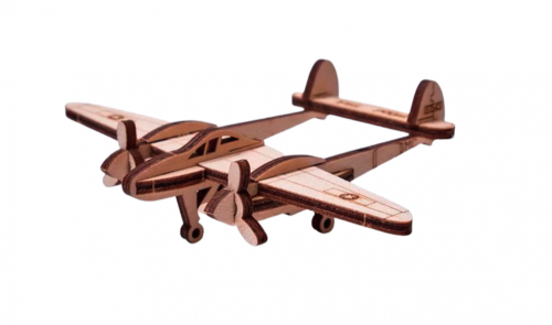 image Mécanisme 3D en bois - Avion - 15 pcs