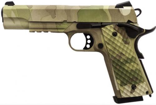 image Pistolet GBB 1911 MEU Rail Raven - 1,0JS - Full métal camouflage GAZ compatible CO2