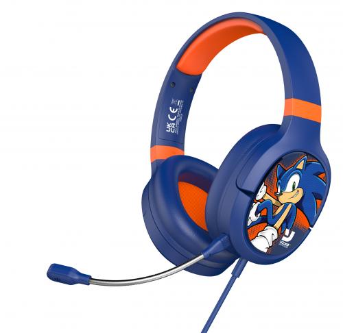 image Sega - Casque gaming filaire Sonic Bleu / Orange Pro G1 (compatible PS5, PS4, Series 