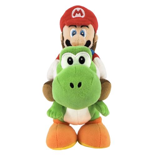 image Super Mario - Peluche Mario et Yoshi  21cm (Nintendo Togetherplus)