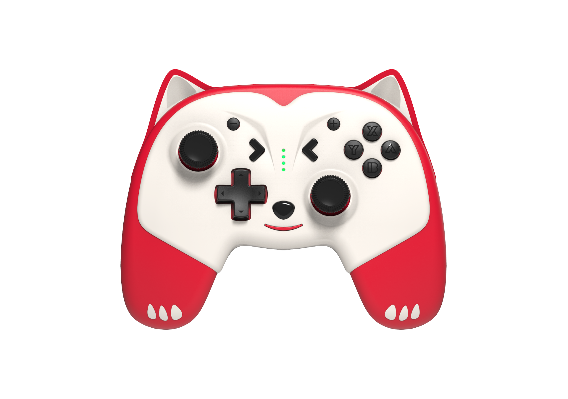 image principale pour Switch - Manette Animal Sans Fil Doggy taille enfant avec Palettes et LED - Rouge