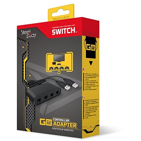 thumbnail secondaire #4 pour Adaptateur 4 Manettes Game Cube sur Switch et Wii U - SteelPlay