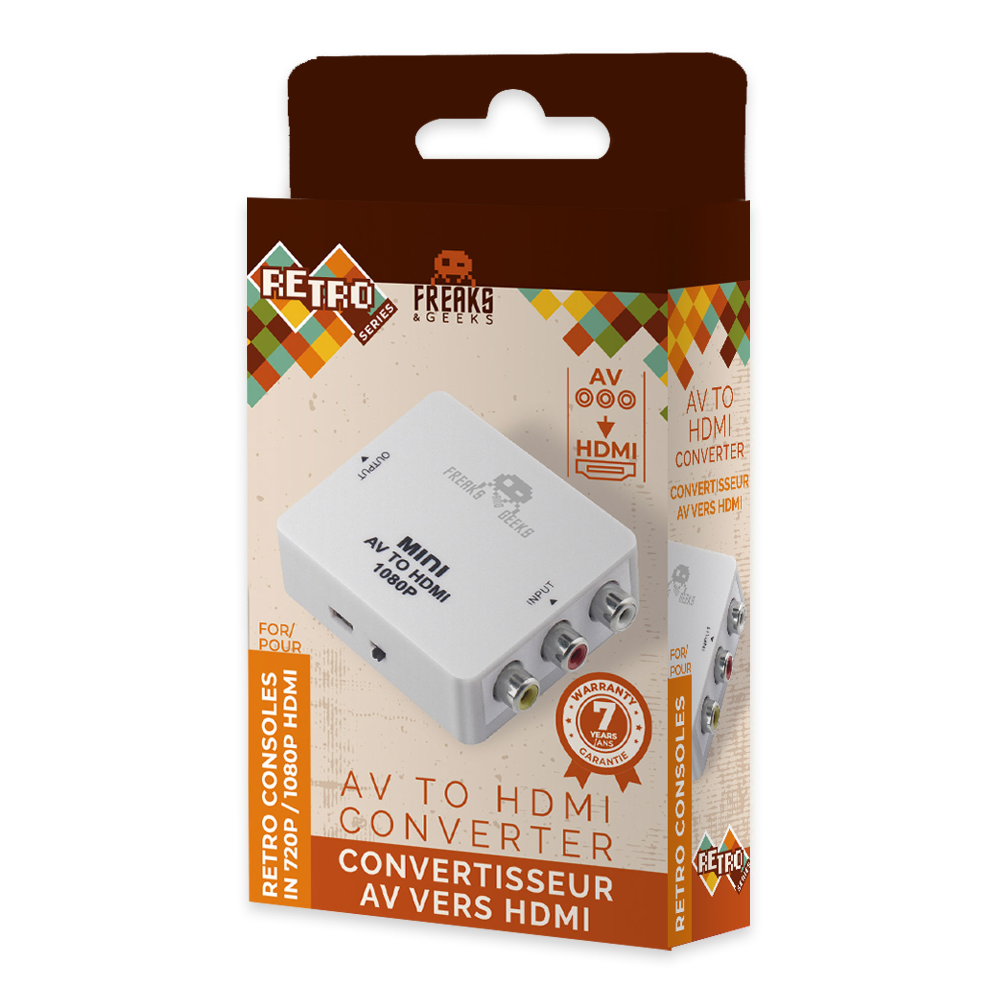 image principale pour AV Vers HDMI: Convertisseur HDMI pour SNES, MegaDrive, Wii, Game Cube...