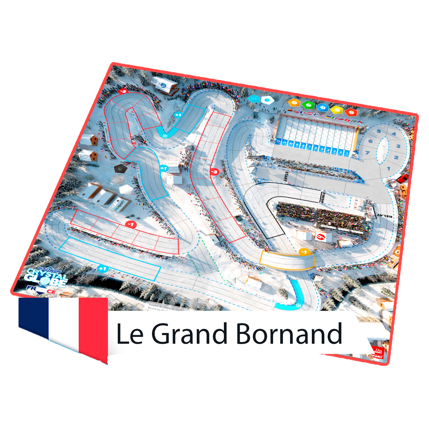thumbnail secondaire #2 pour BIATHLON CRYSTAL GLOBE Double-pistes 3D Le Grand-Bornand FR