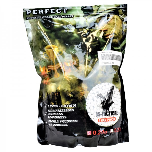 image principale pour Billes 0,20gr JS-Tactical precision sachet de 5000bb's
