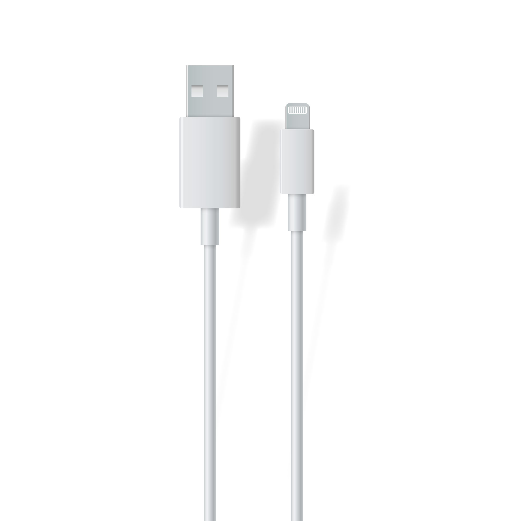 thumbnail secondaire #3 pour Câble Charge et Data pour iPhone / 2A -1M - Blanc