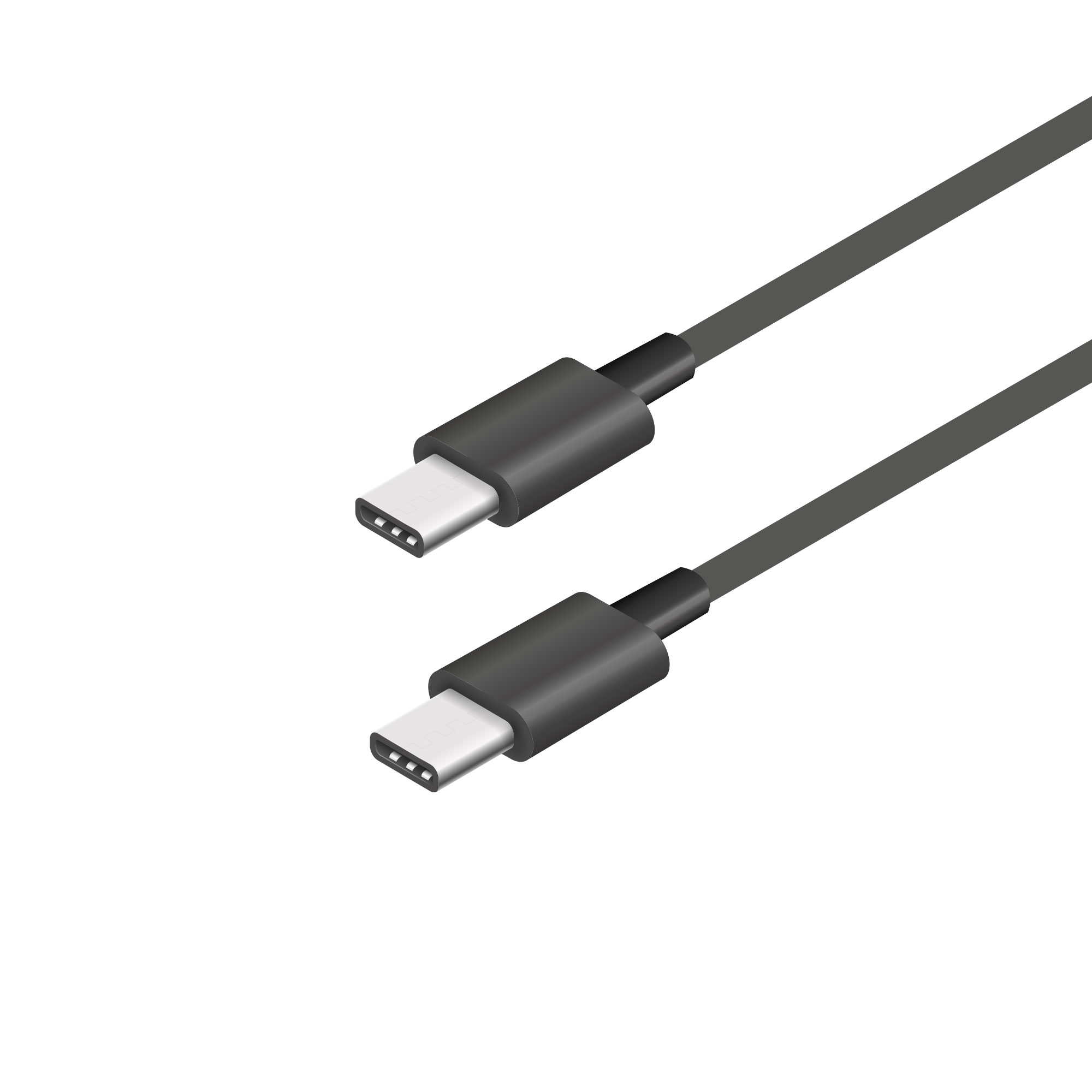 thumbnail secondaire #4 pour Câble Charge et Data Type-C - Type-C / 3A - 2m - Noir