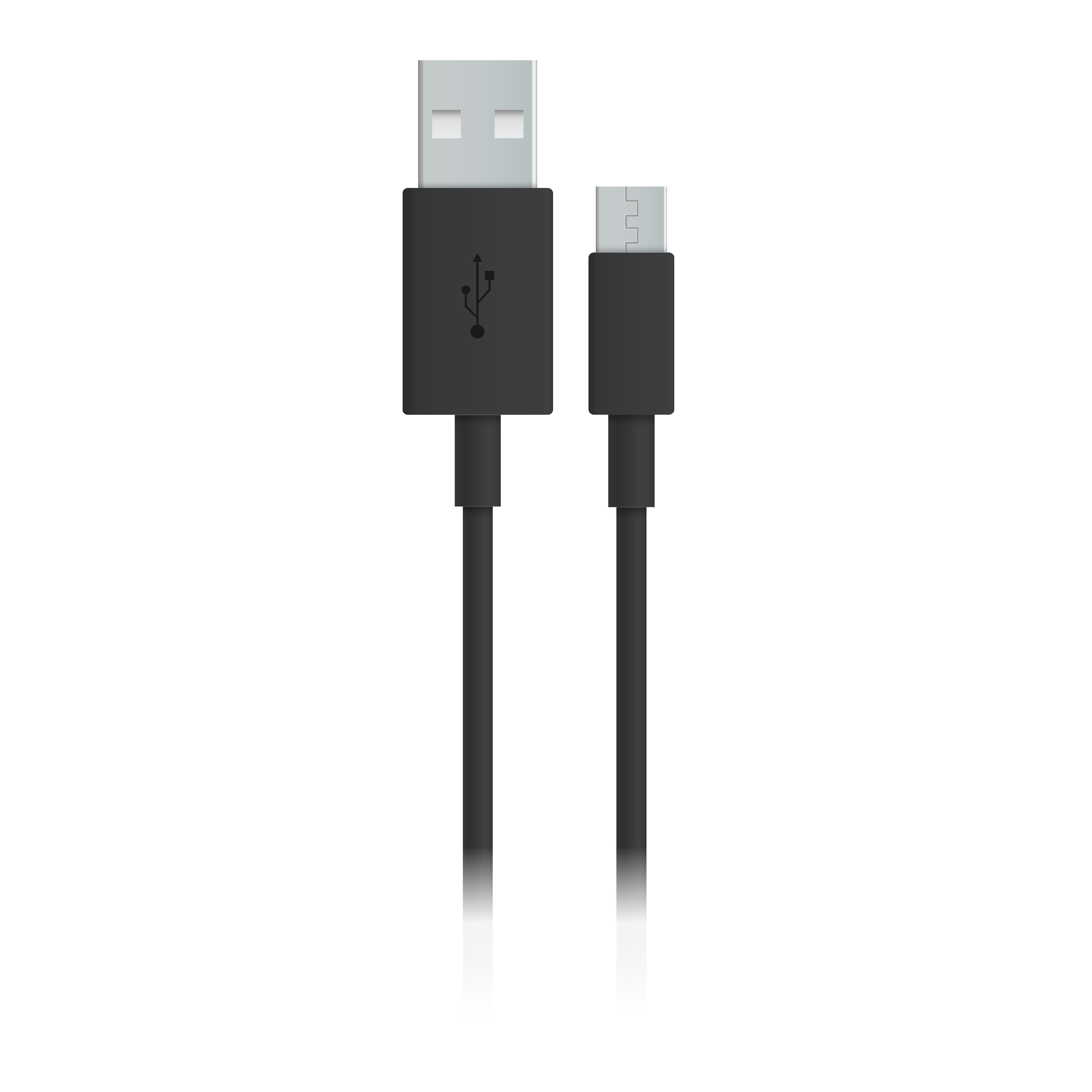 thumbnail secondaire #2 pour Câble de charge data Micro USB universel 2m Noir