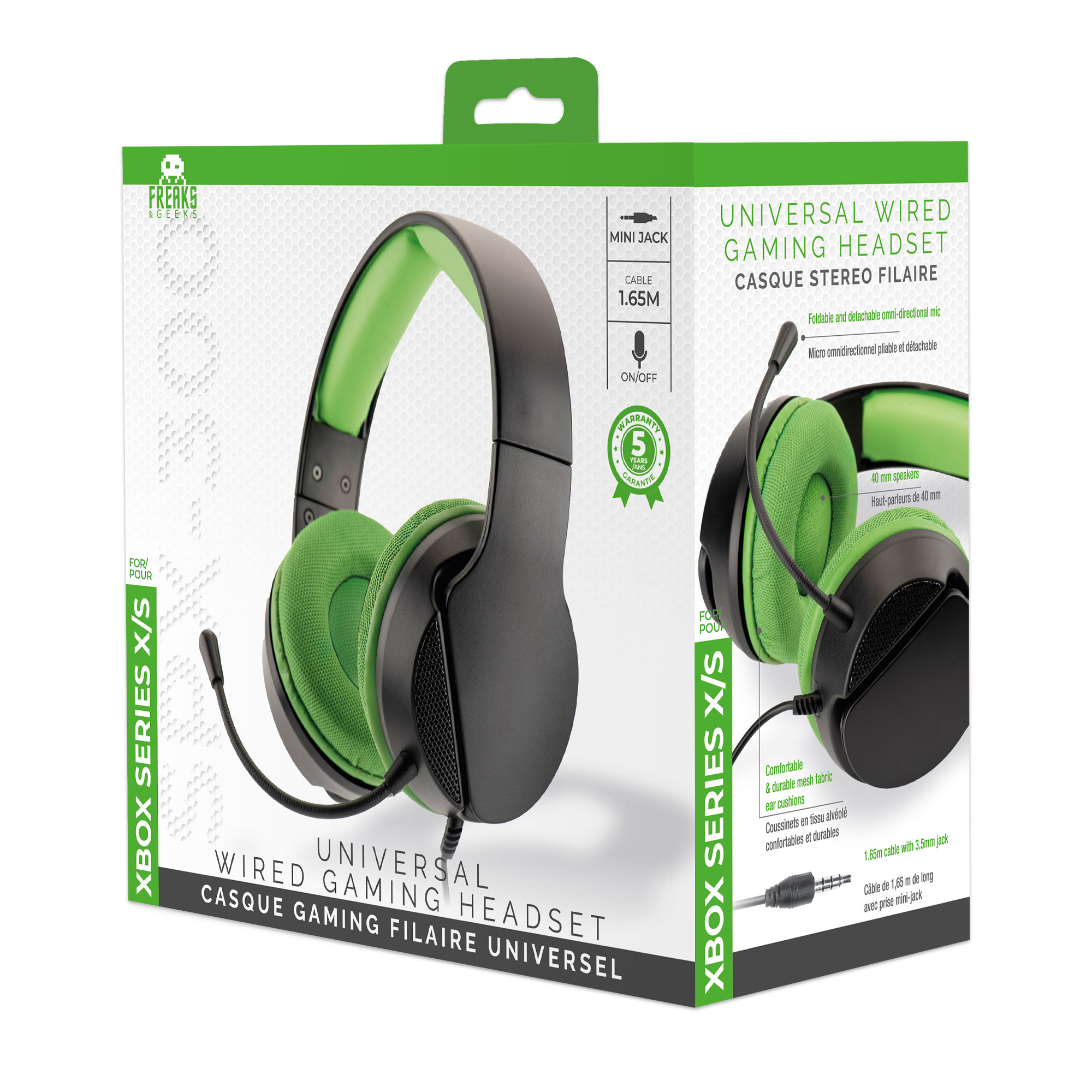 image principale pour Casque Xbox Series X/S / Universel SPX-300 - Vert et Noir (emballage abîmé)