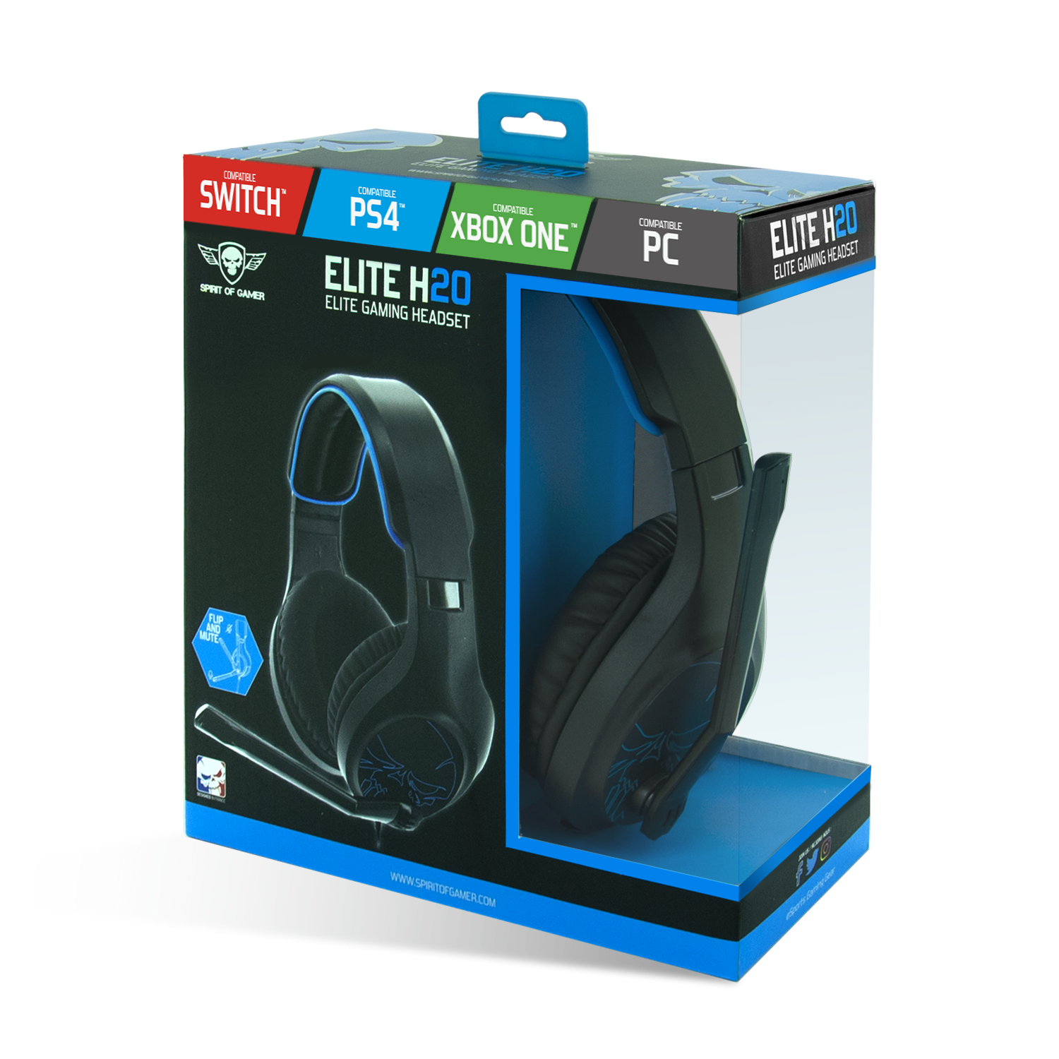 Casque micro ELITE-H20 pour PC / PS4 / PS5/ Xbox o