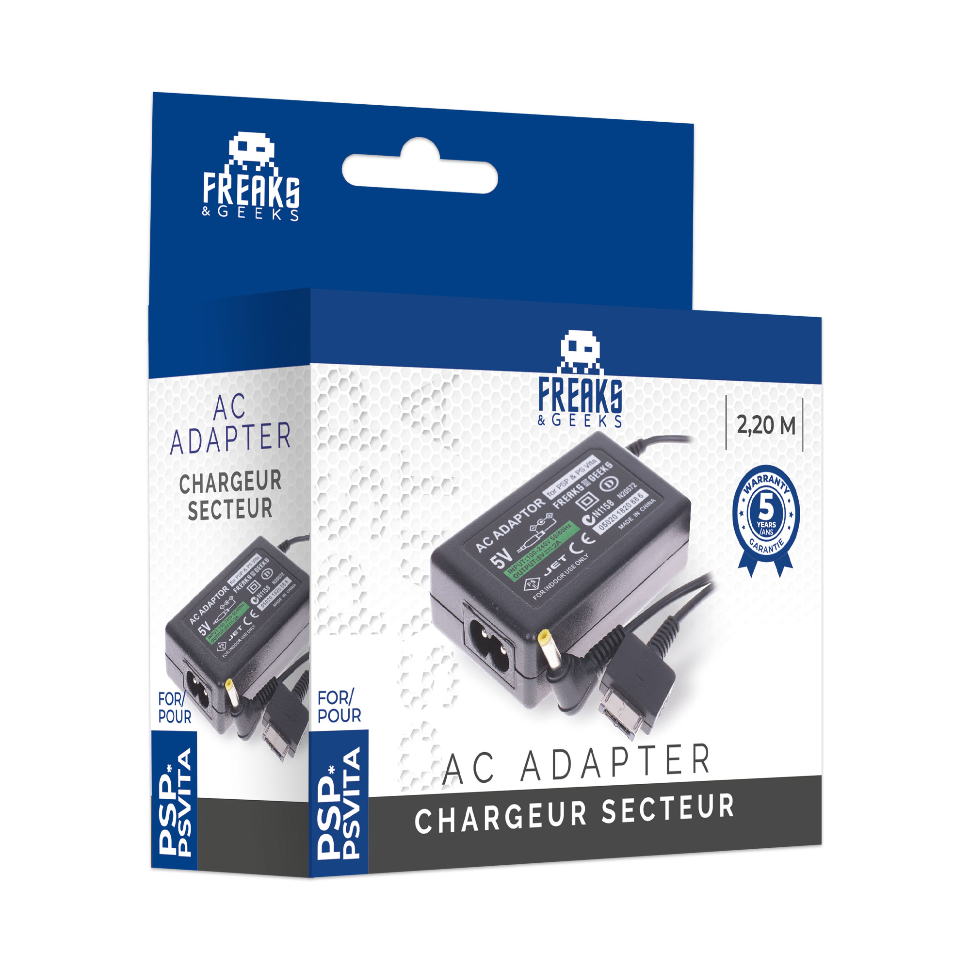image principale pour Chargeur secteur PS Vita 1000 & PSP + câble (avec 2 embouts)  