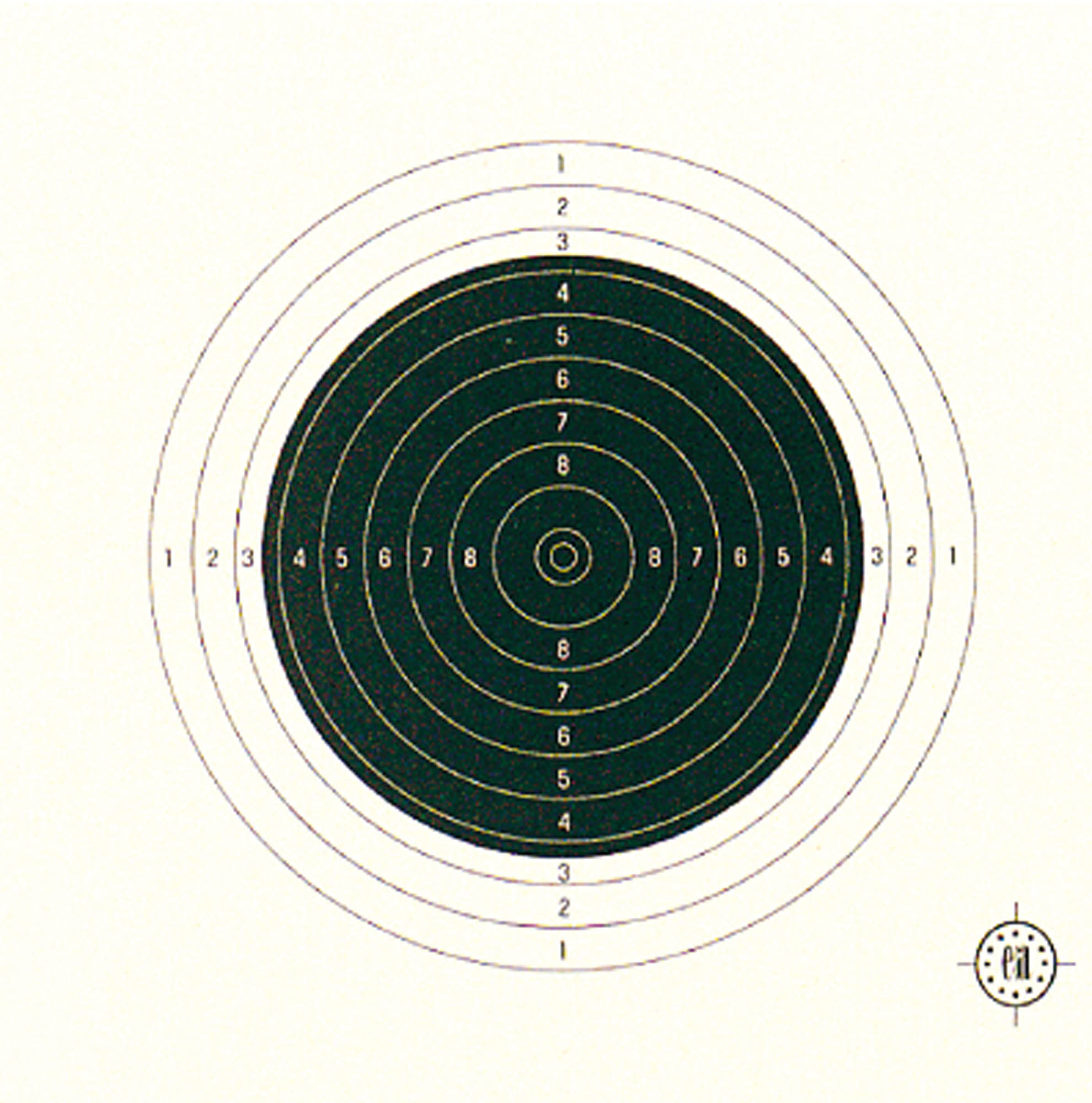 image principale pour Cibles papier par 100 pour cible 20 x 20