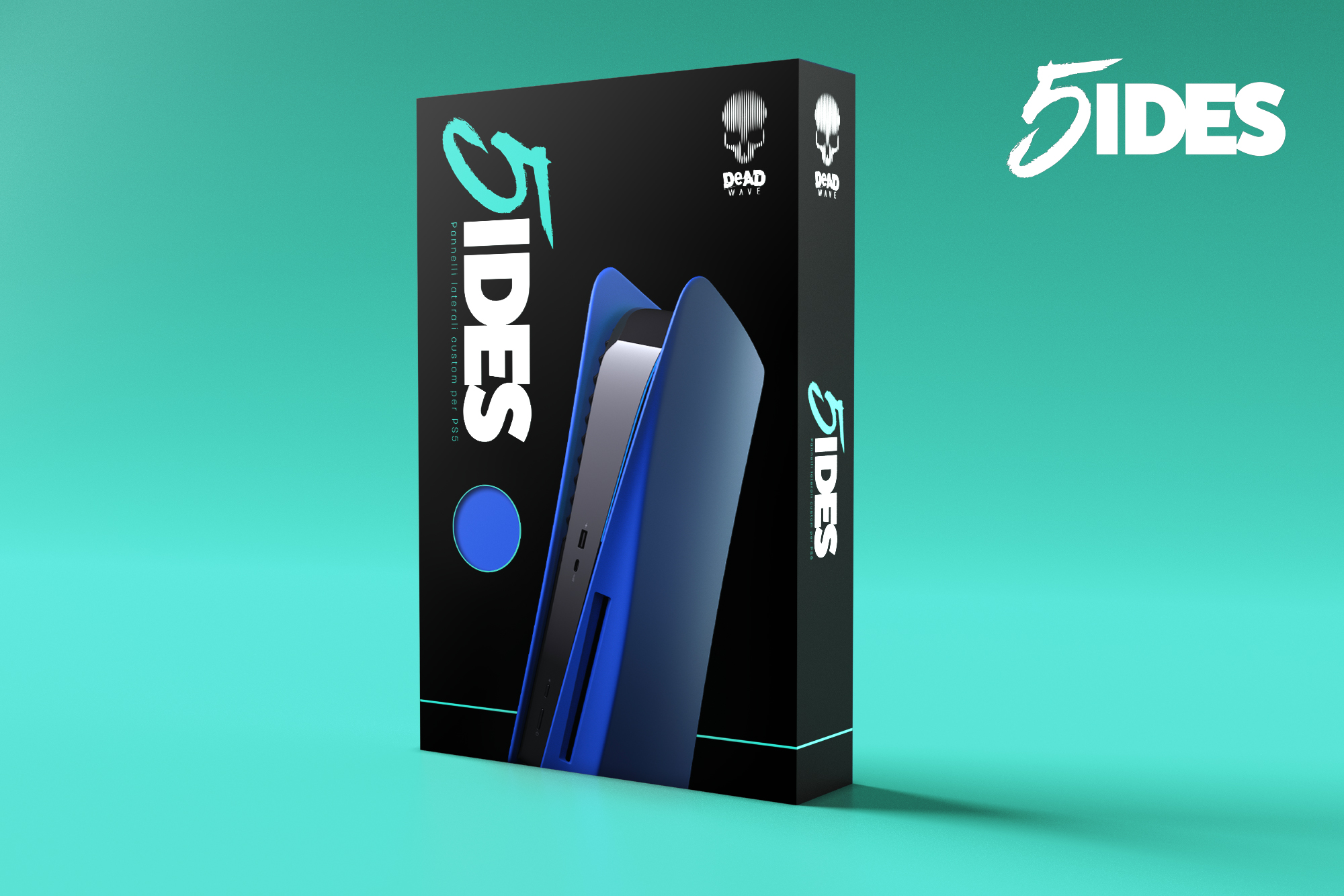 thumbnail secondaire #6 pour Coque Rigide Pour Console PS5 Bleue
