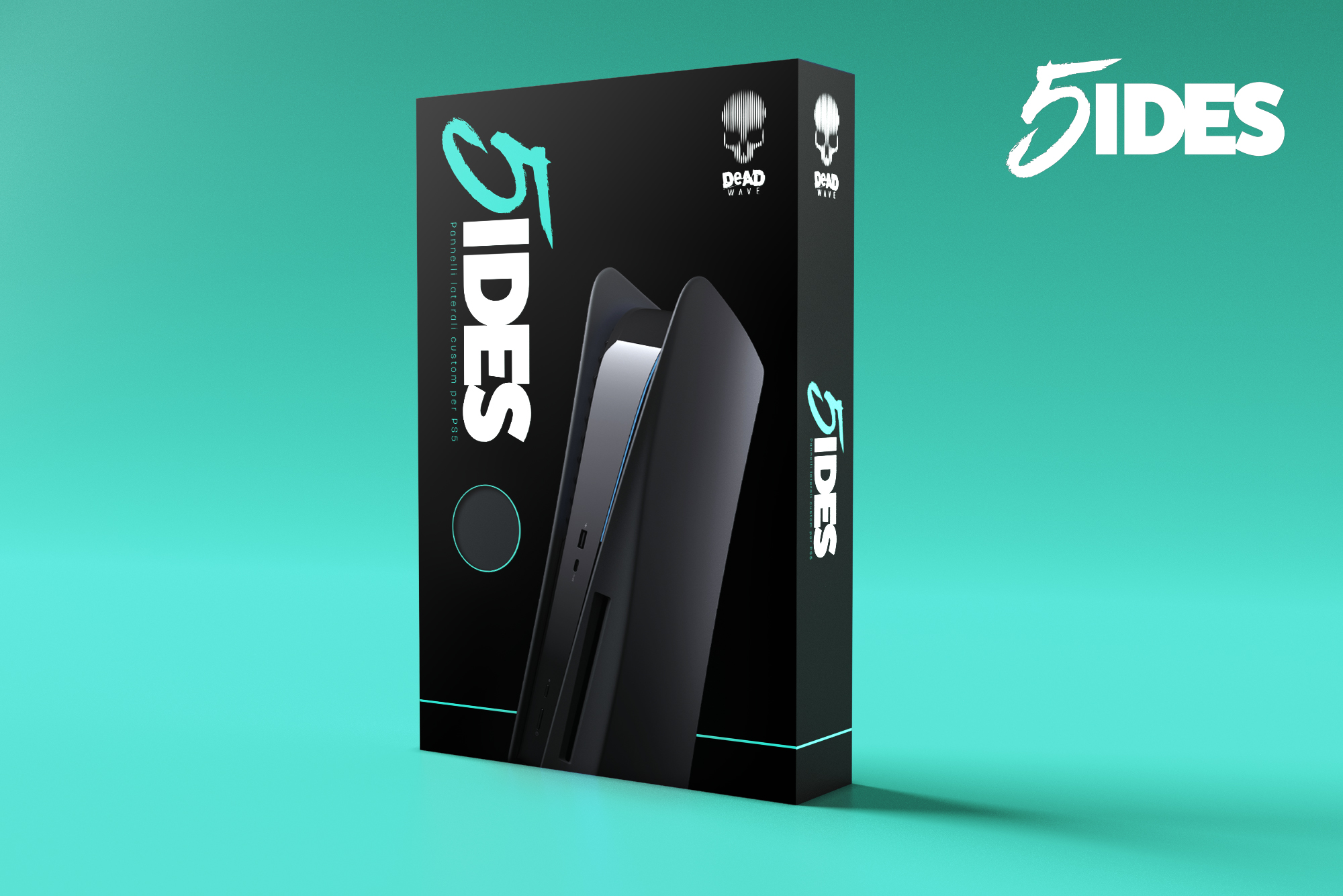 thumbnail secondaire #5 pour Coque Rigide Pour Console PS5 Noire