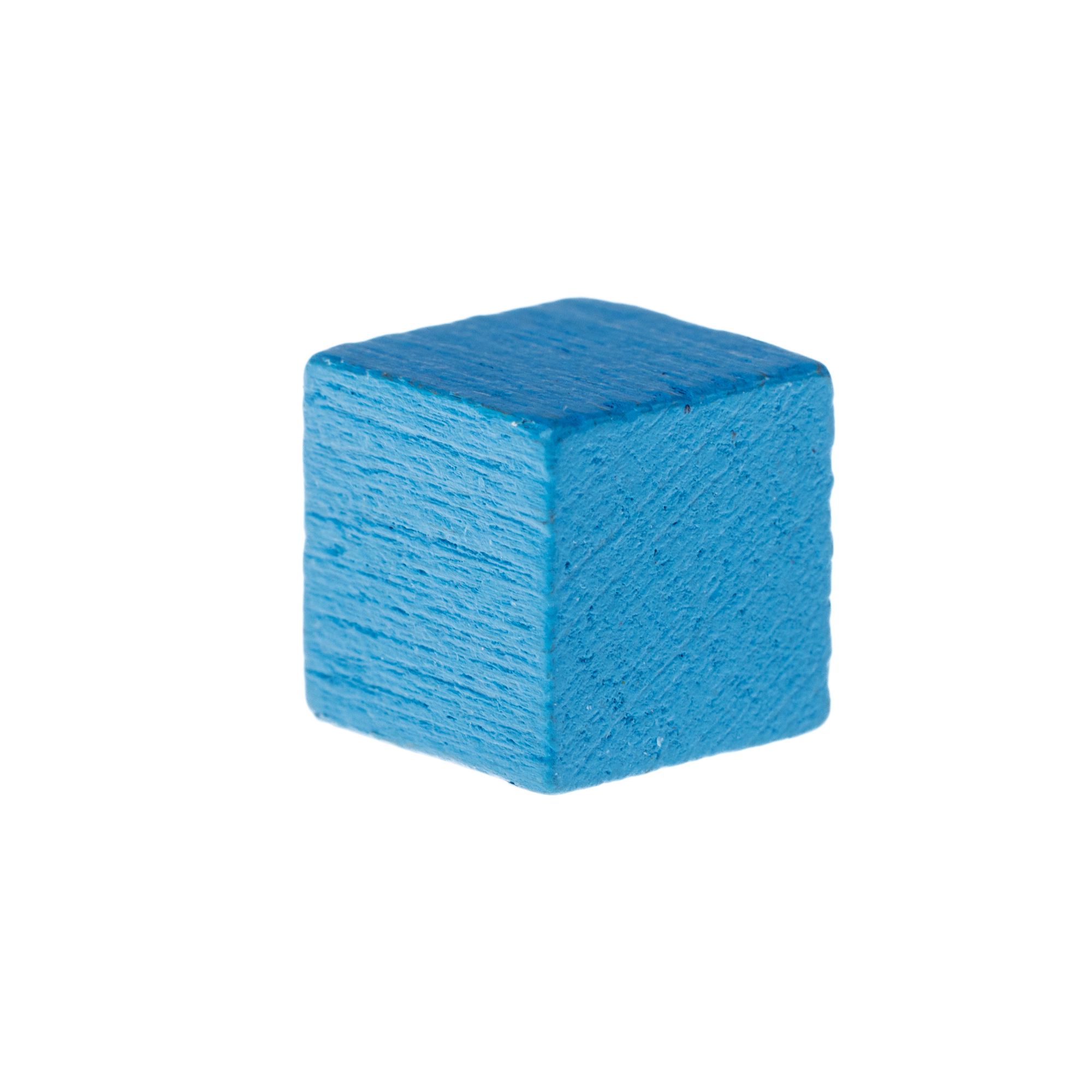 thumbnail secondaire #2 pour Cube en bois- 10mm- Bleu