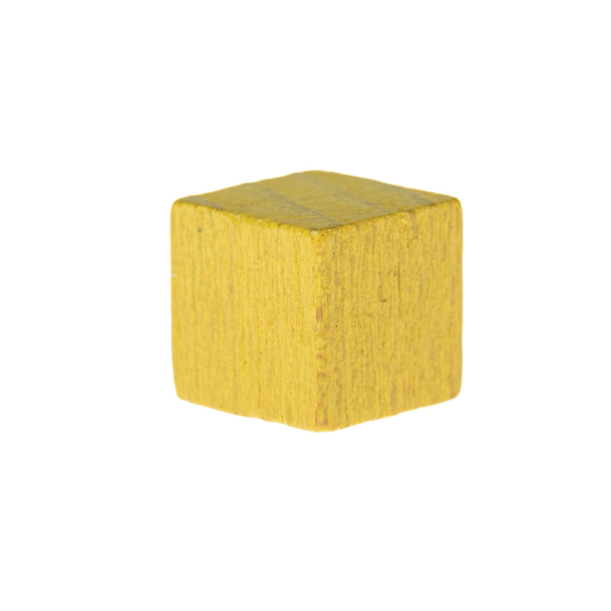 image principale pour Cube en bois- 10mm- Jaune