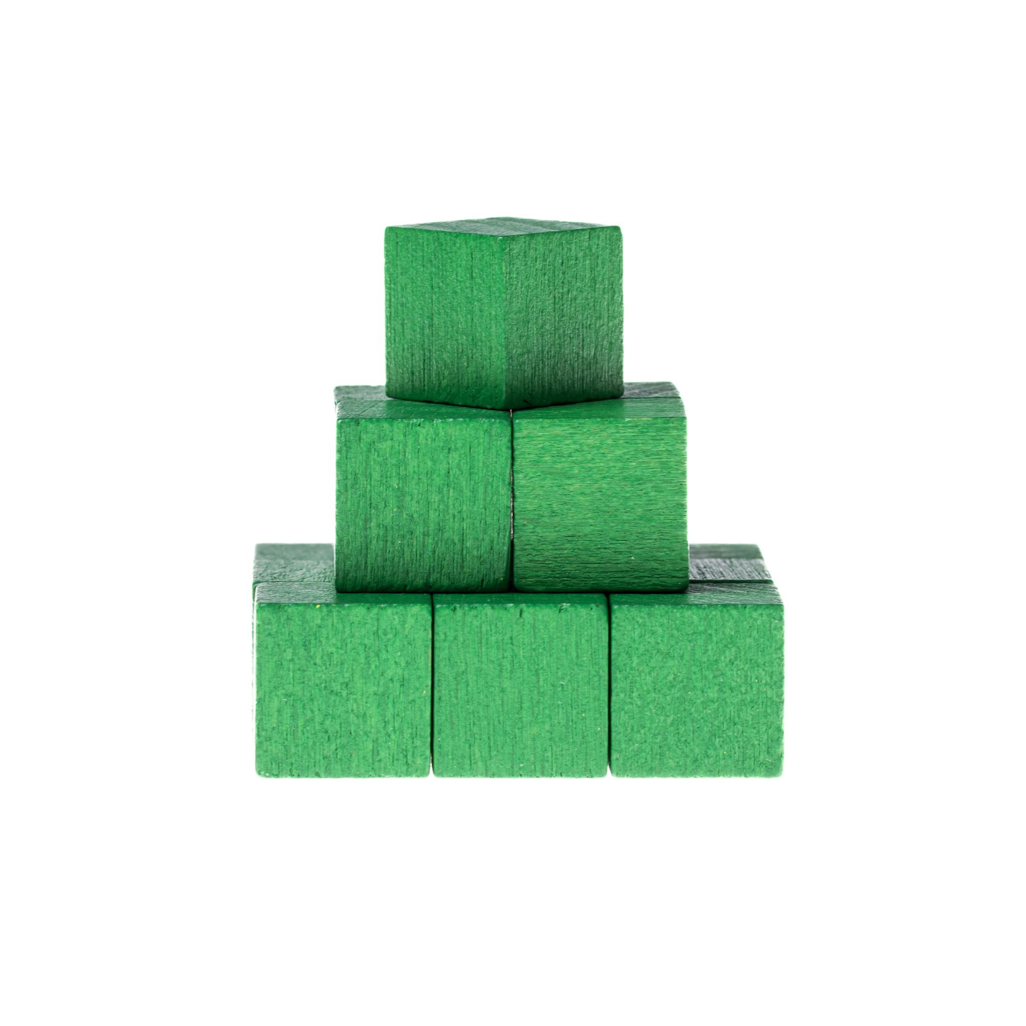 thumbnail secondaire #3 pour Cube en bois- 10mm- Vert