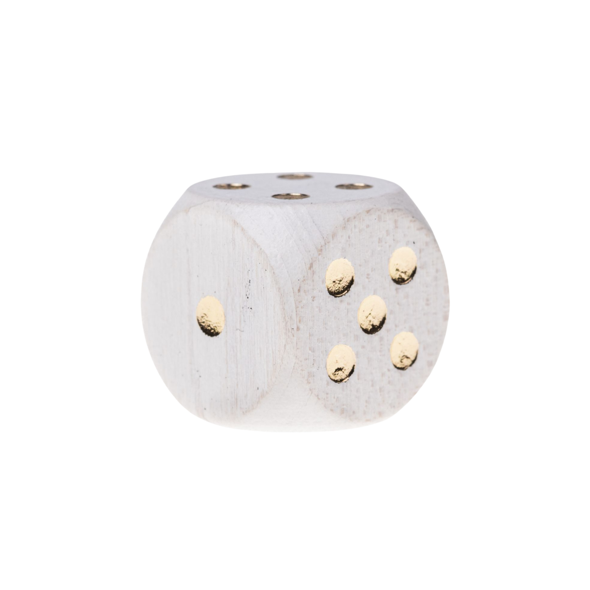 thumbnail secondaire #2 pour Dé 6 faces en bois- 16mm- Blanc