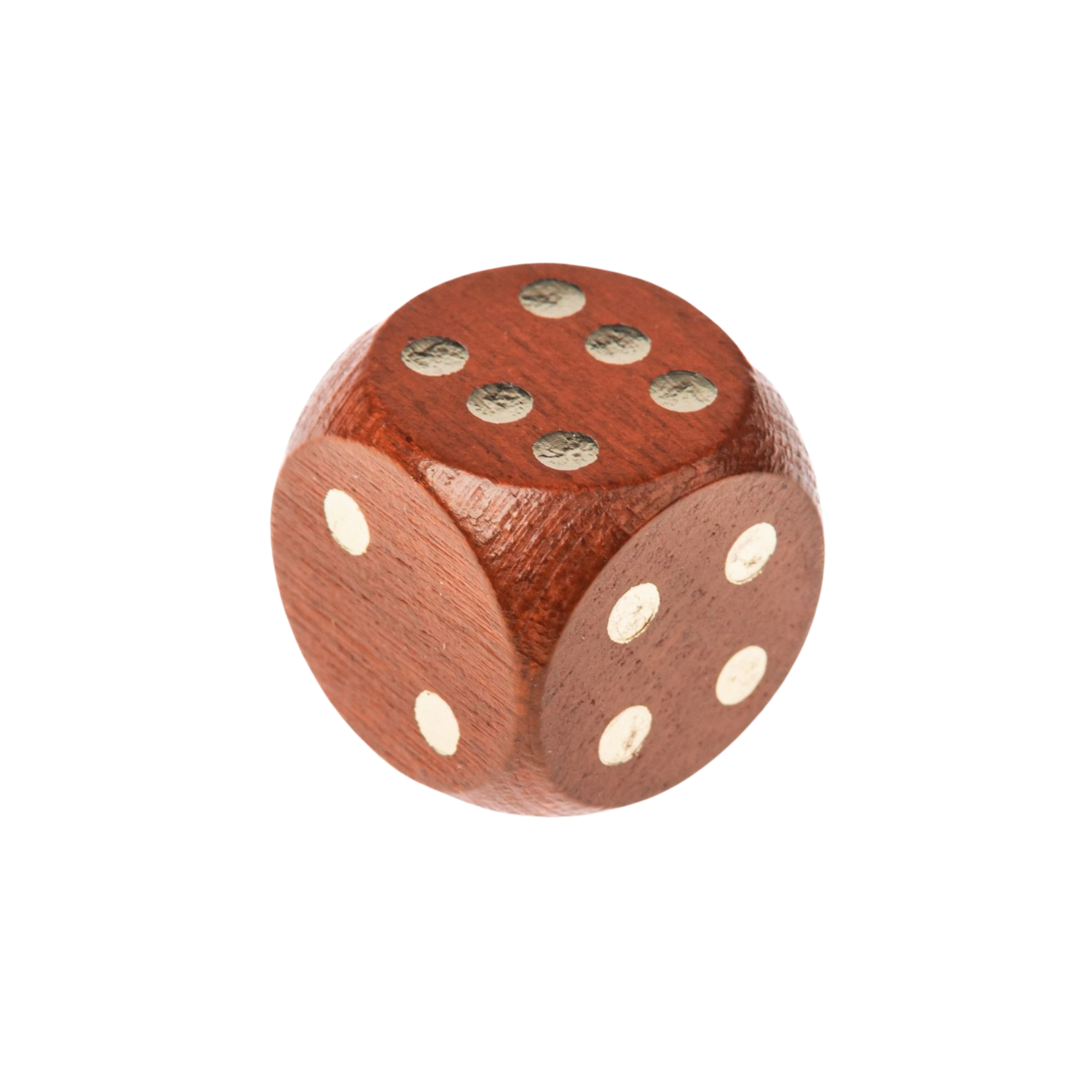 thumbnail secondaire #2 pour Dé 6 faces en bois- 16mm- Marron