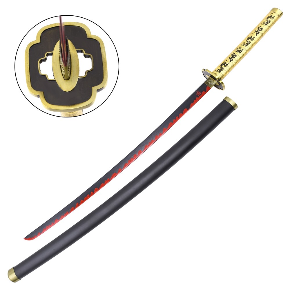 thumbnail secondaire #2 pour Katana Ornementale - Inspiré du katana de Tsugikuni Yoriichi (Demon Slayer)