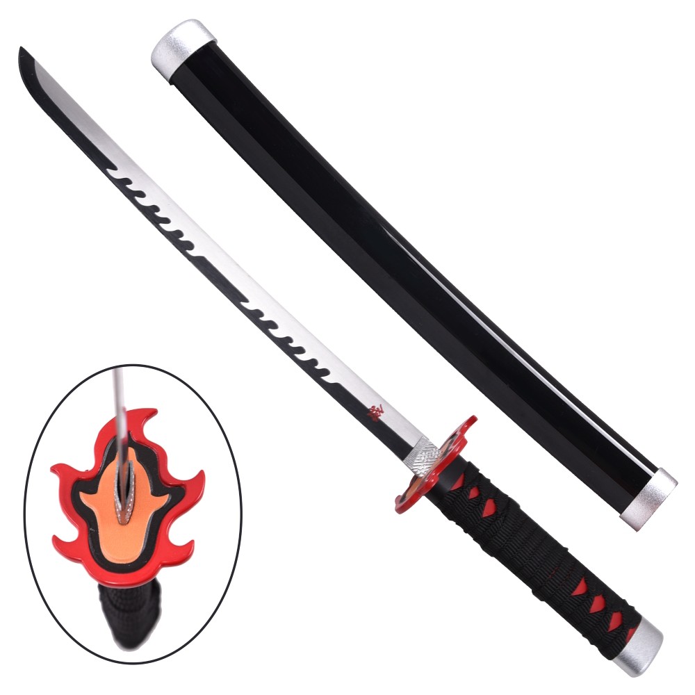 image principale pour Tanto mini Katana - Inspiré du Katana de Tanjiro Kamado + support en plastique