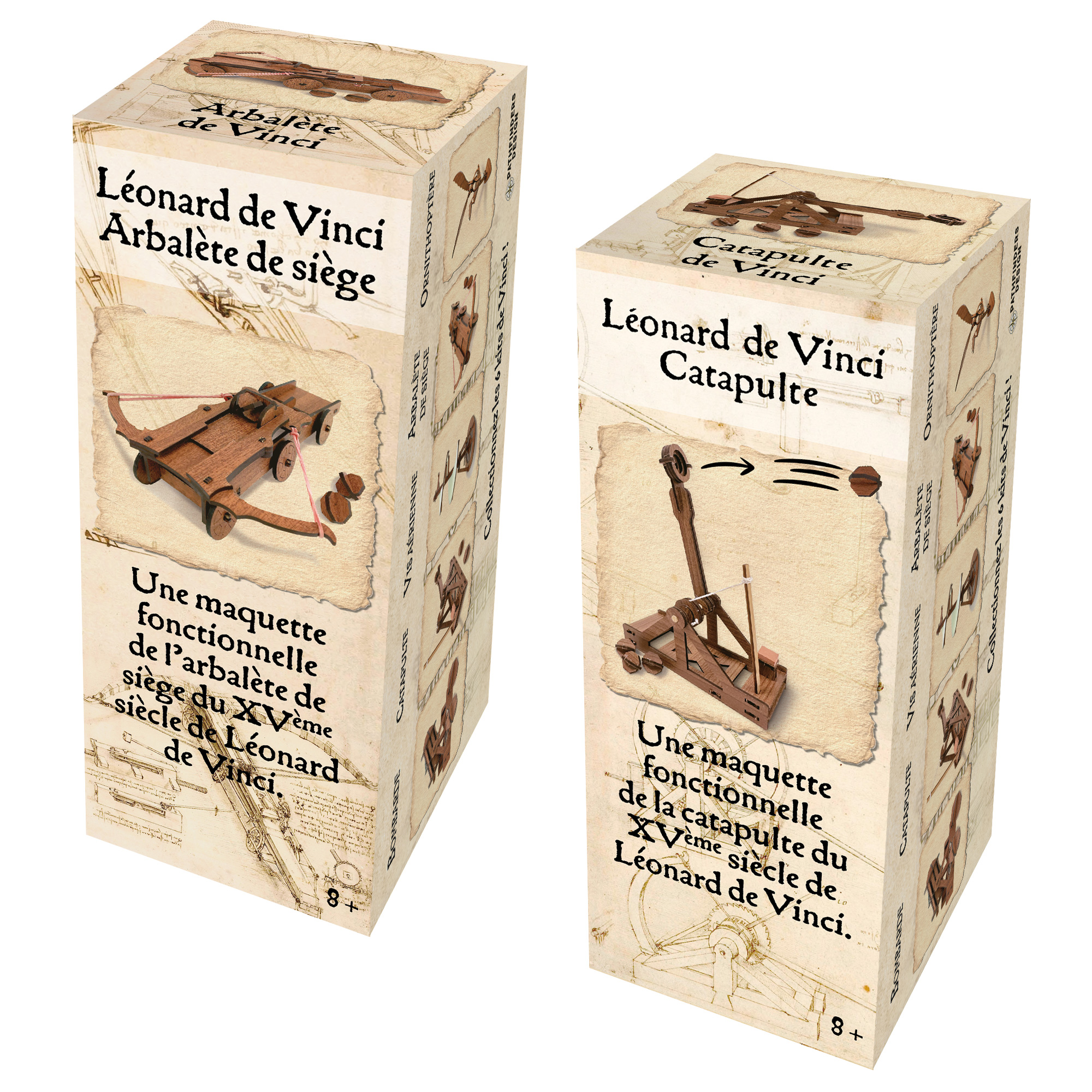 thumbnail secondaire #3 pour Display - 12 x Mini sets Léonard De Vinci en bois