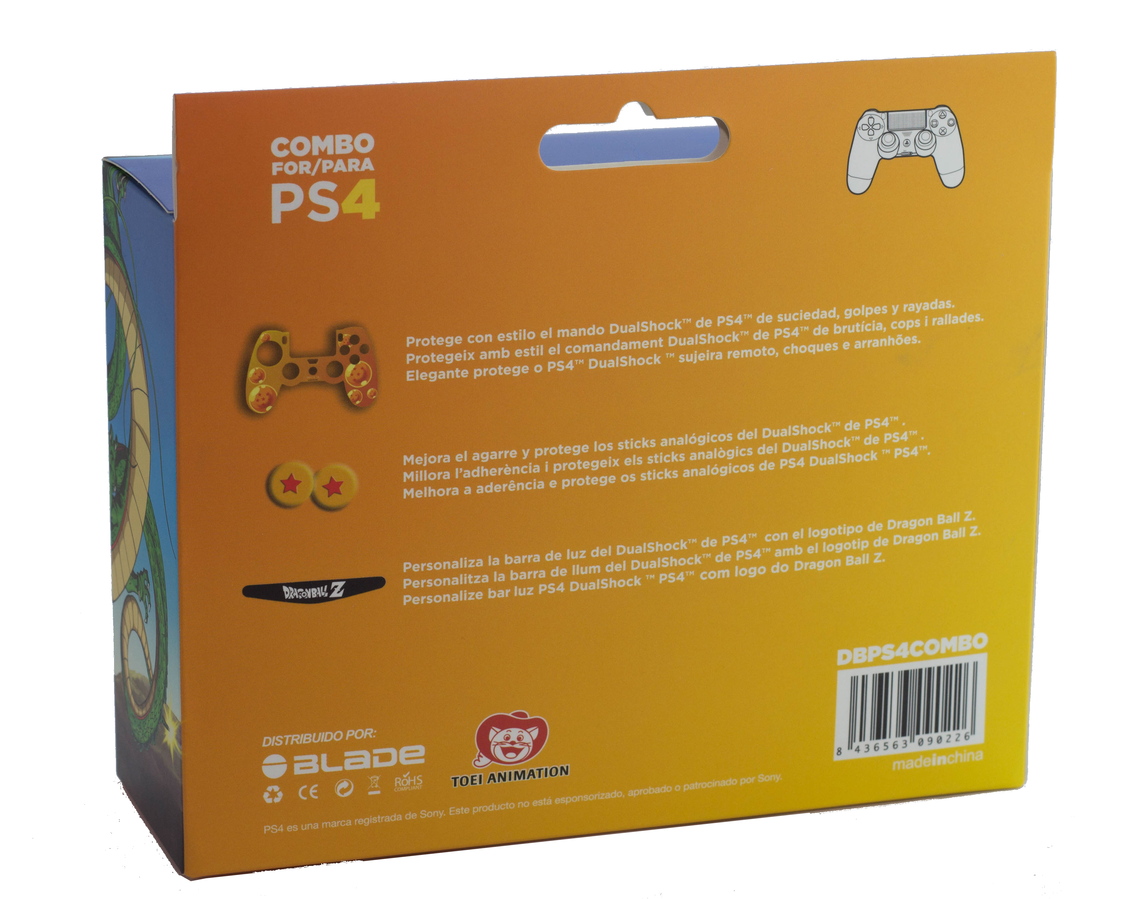 thumbnail secondaire #5 pour Dragon Ball Z - Coque rigide + Grips pour Manette PS4