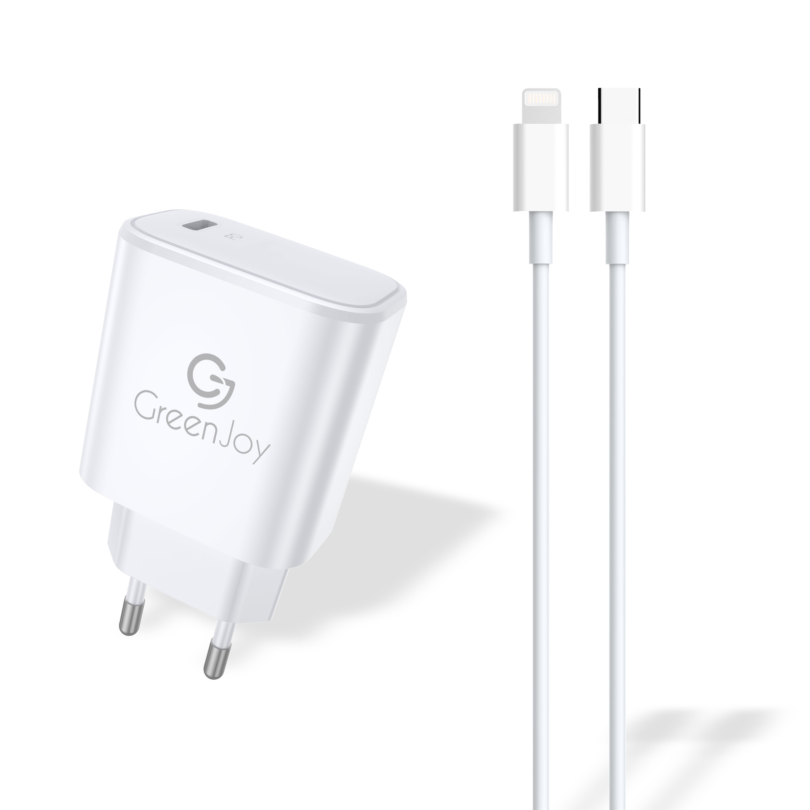 image principale pour Embout Secteur Type C avec Câble Charge et Data Iphone / 2,4A - 1m - Blanc