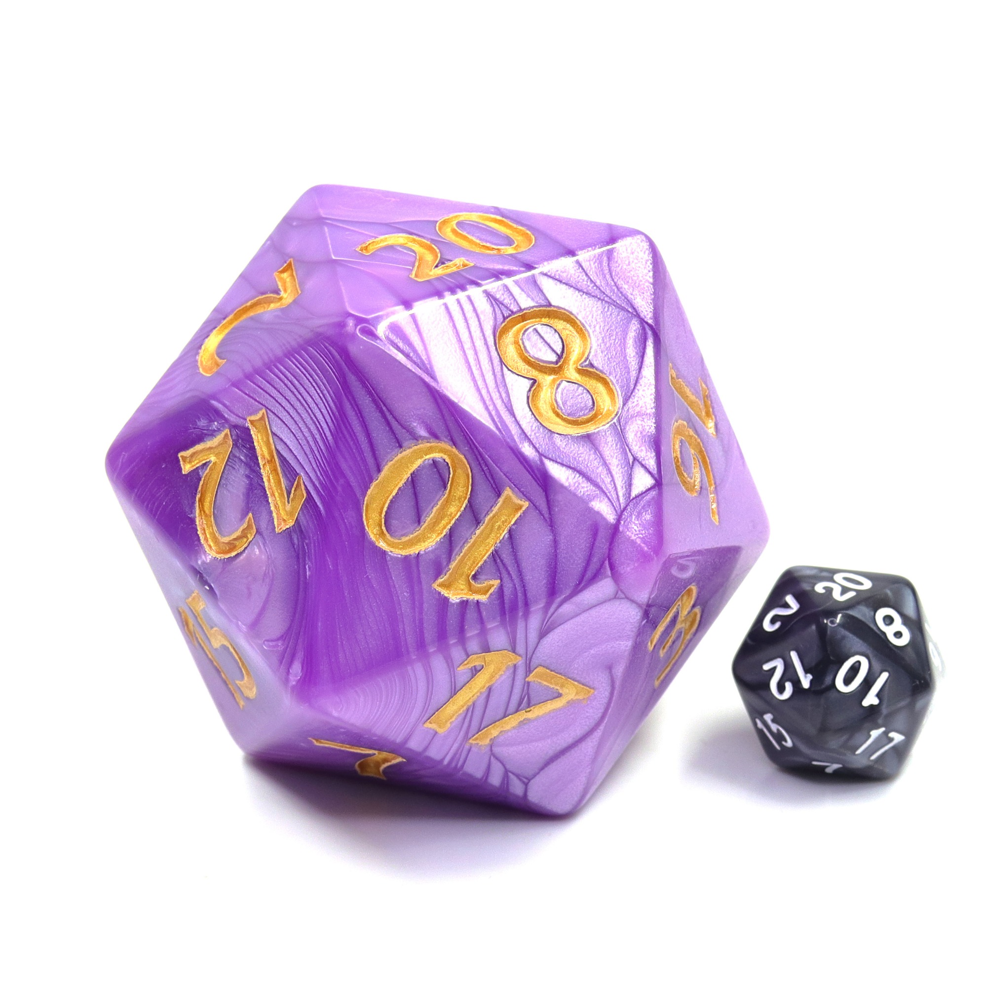 image principale pour H4 Dé Titan 20 faces 55mm - Violet