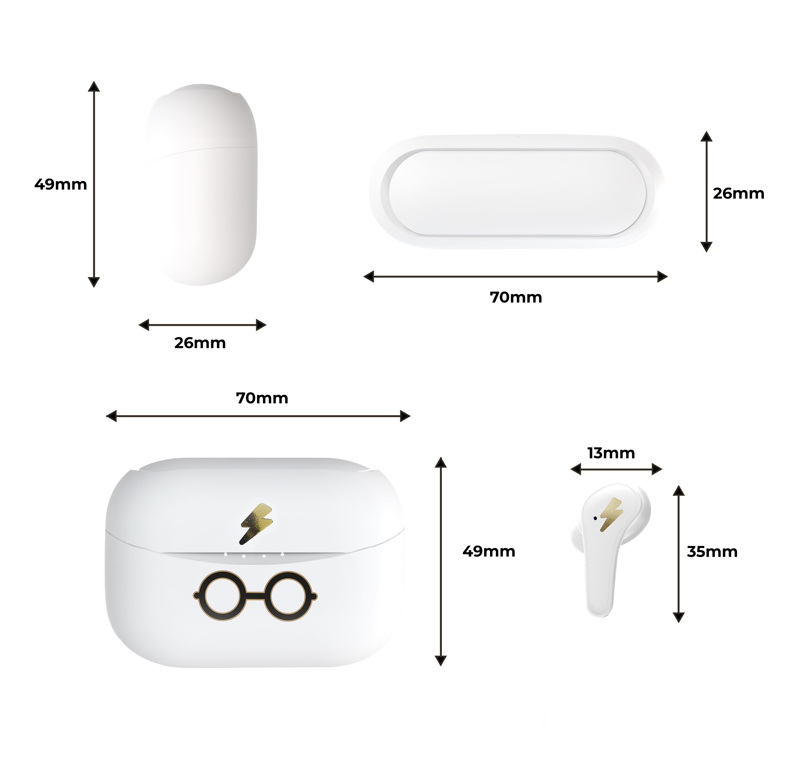 thumbnail secondaire #5 pour Harry potter -Earpods bluetooth 5.0 - Lunettes
