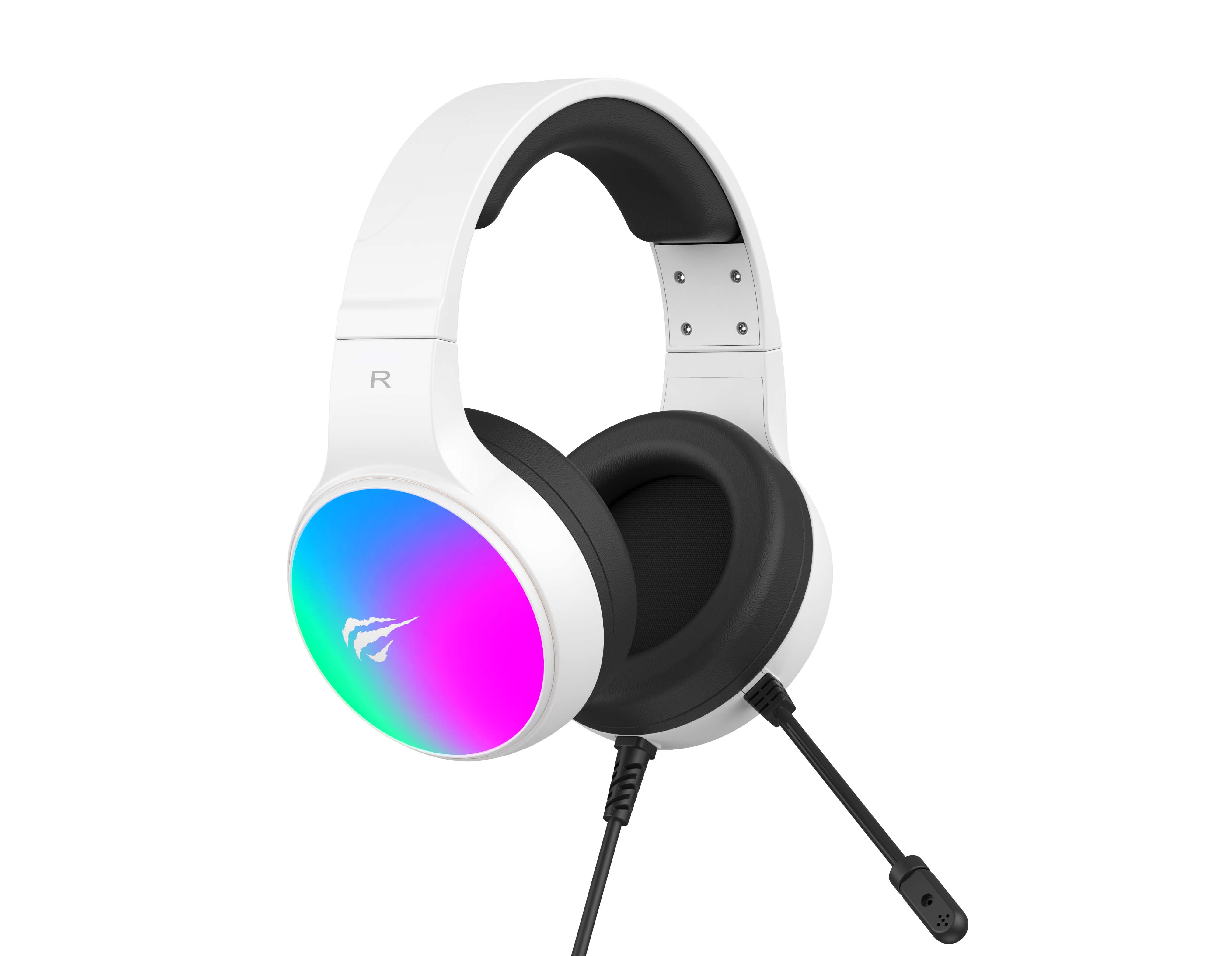 thumbnail secondaire #4 pour HAVIT - Casque Gaming RGB Astro- Filaire avec Micro - Blanc