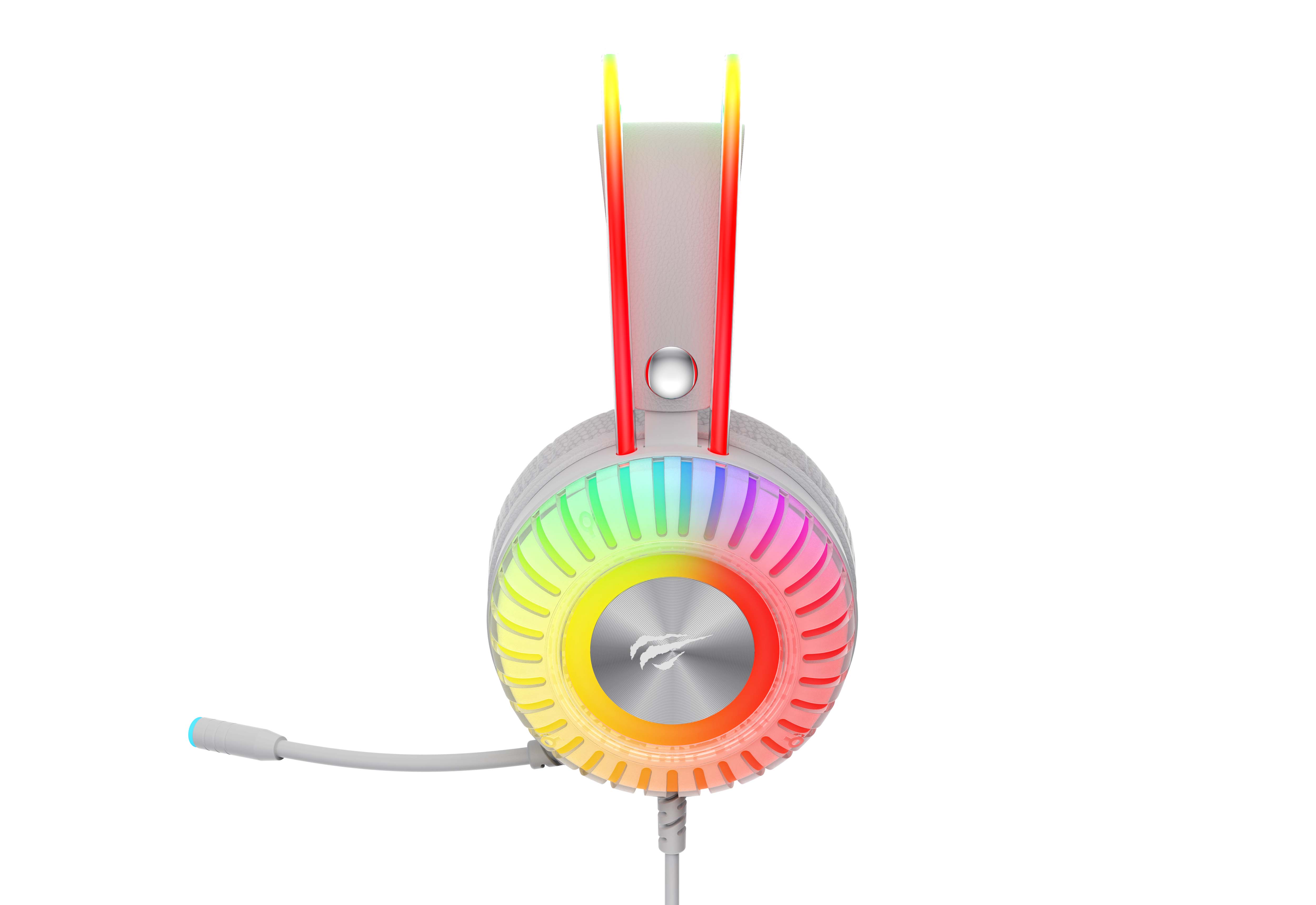 thumbnail secondaire #5 pour HAVIT - Casque Gaming RGB- Filaire avec Micro - Blanc