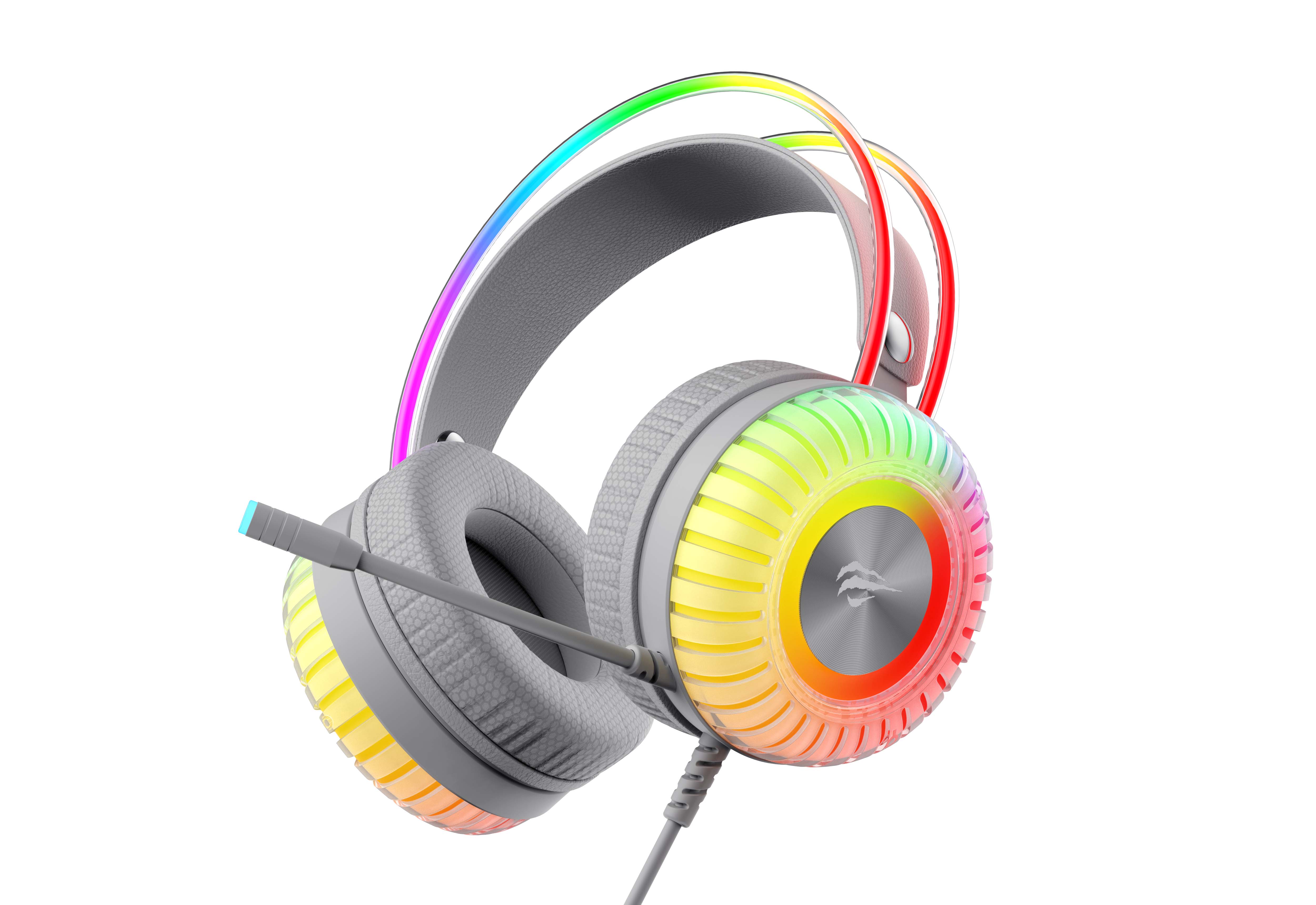 thumbnail secondaire #6 pour HAVIT - Casque Gaming RGB- Filaire avec Micro - Blanc