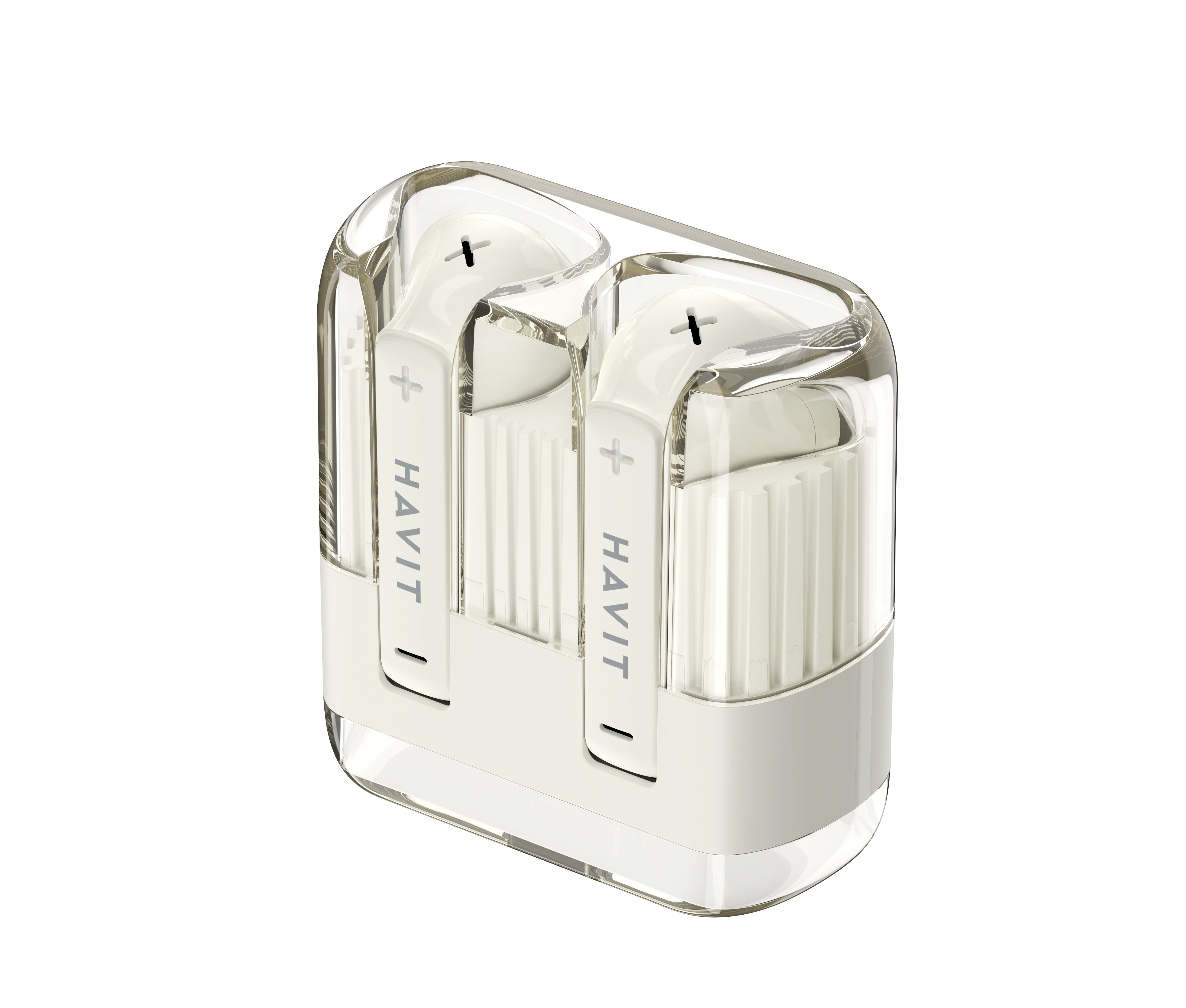 thumbnail secondaire #5 pour HAVIT - Ecouteurs Bluetooth - Beige - Boite transparente