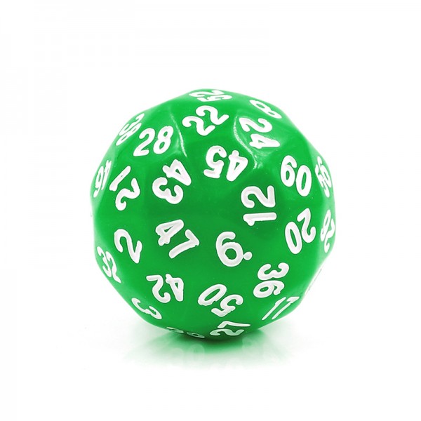 image principale pour HDD34 Dé 60 faces – Vert