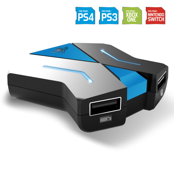 image principale pour Convertisseur CROSSGAME CLAVIER et SOURIS pour consoles : NINTENDO SWITCH-PS4-PS3-XBOX ONE