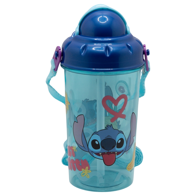 thumbnail secondaire #3 pour Lilo&Stitch - Bouteille Pop up avec sangle 465 ml - Stitch