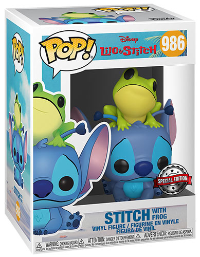 image principale pour Lilo&Stitch - Funko Pop 986 - Stitch avec Grenouille Special Edition