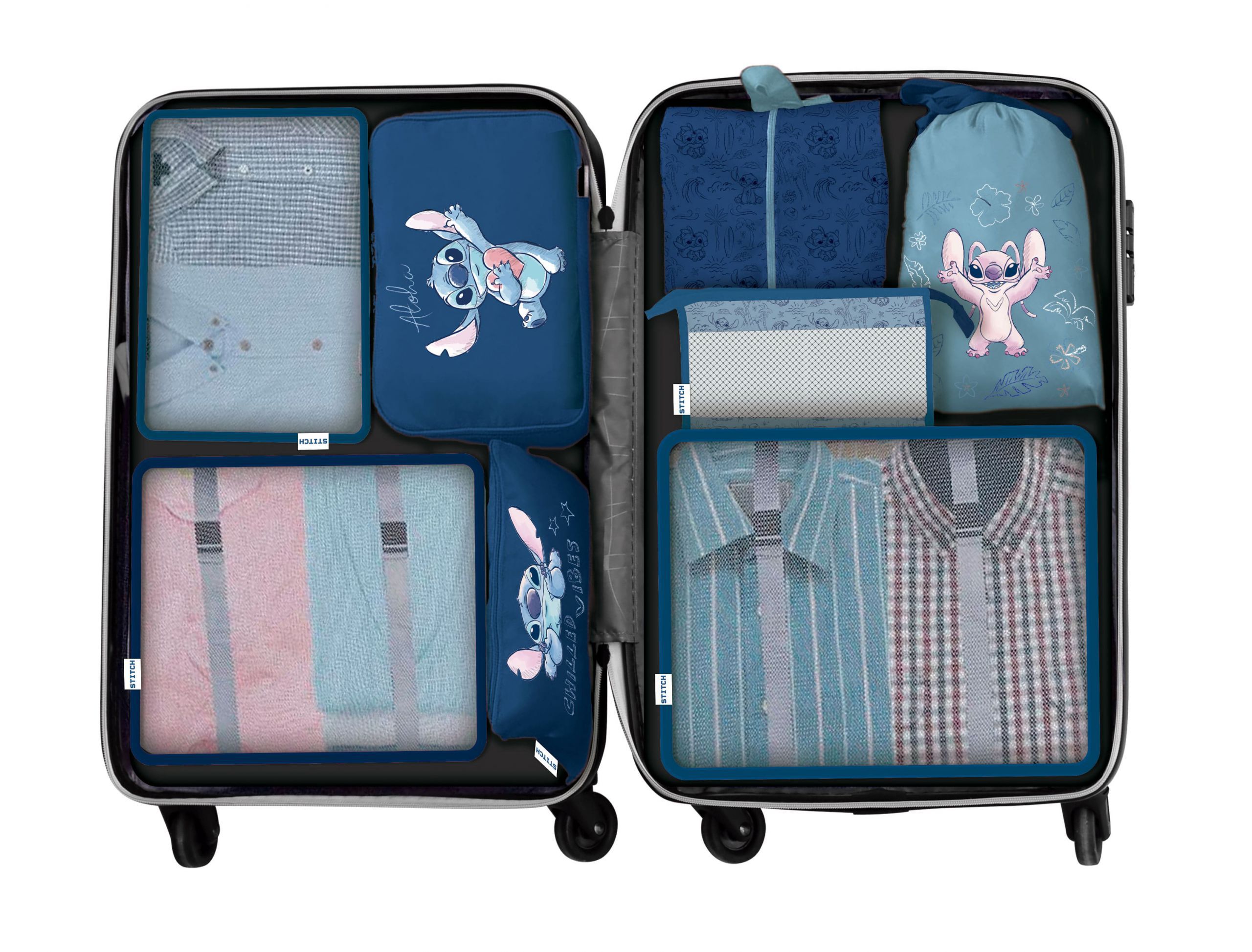thumbnail secondaire #4 pour Lilo&Stitch – Organisateurs de Bagage 8pcs  – Stitch