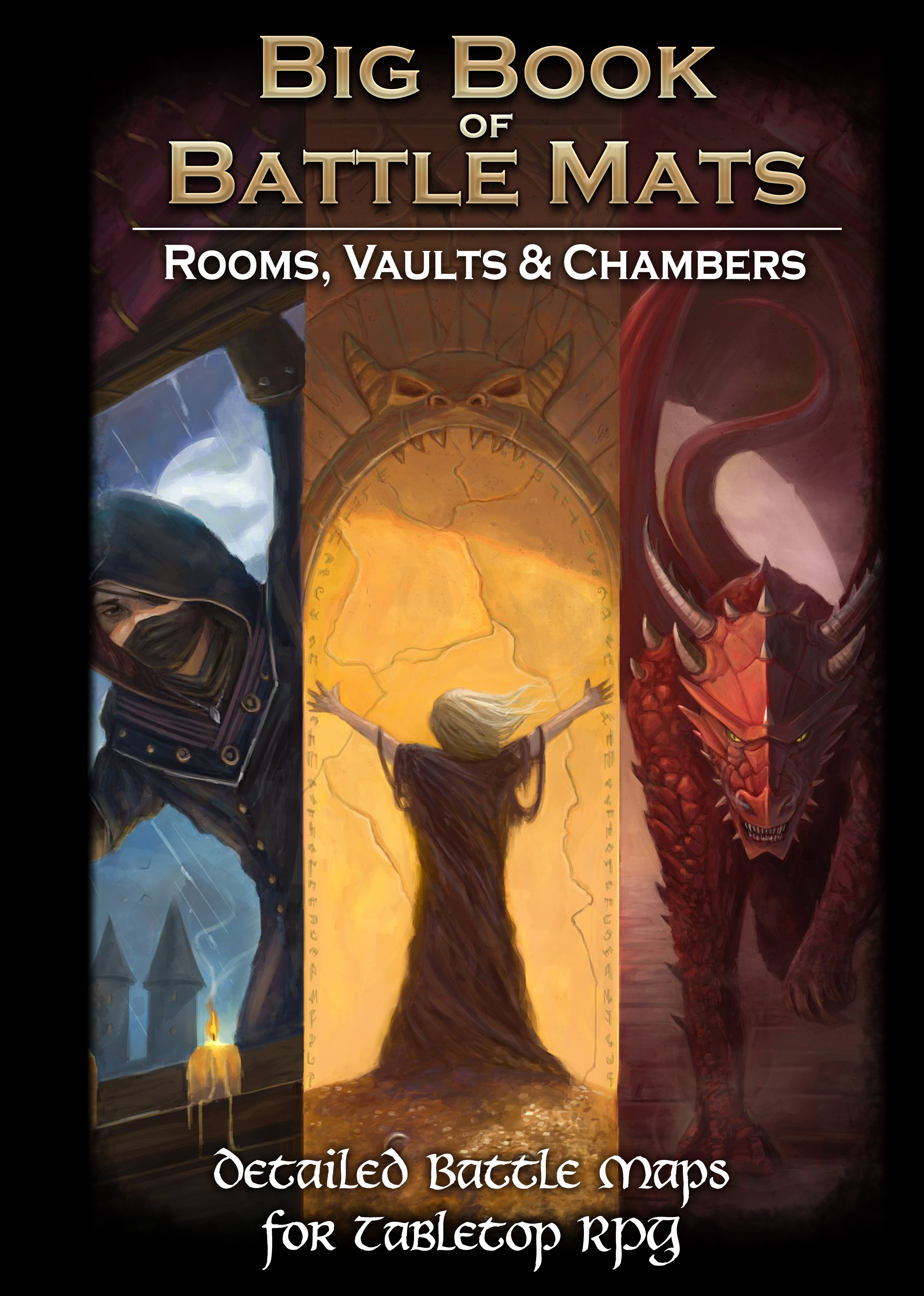 thumbnail secondaire #2 pour Livre plateau de jeu : Big Book of Battle Mats Rooms, Vaults and Chambers
